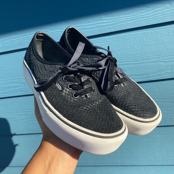 vans platform snakeskin